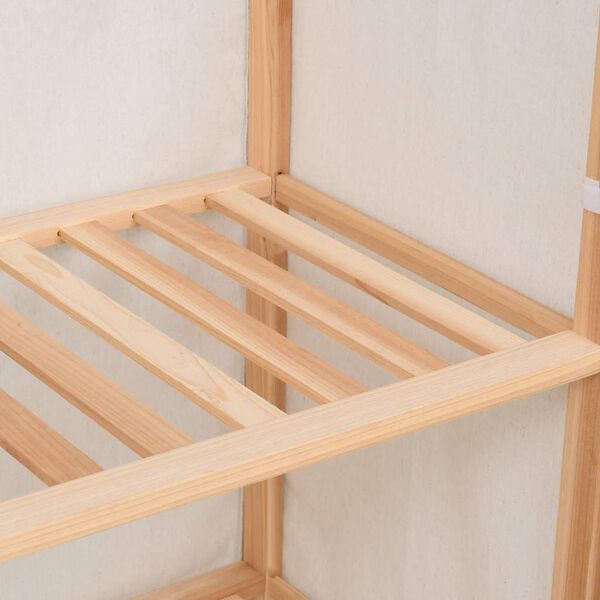 vidaXL Dulap de haine cu 3 rafturi, 79 x 40 x 170 cm