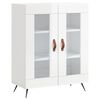vidaXL Dulap, alb extralucios, 69,5x34x90 cm, lemn compozit