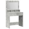 vidaXL Masă de Machiaj Gri din beton 78,5 x 41 x 135 cm Lemn prelucrat