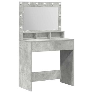 vidaXL Masă de Machiaj Gri din beton 78,5 x 41 x 135 cm Lemn prelucrat