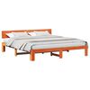 vidaXL Cadru de pat Maroniu cerat 180 x 200 cm Lemn de pin masiv