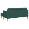 vidaXL Set de canapea Verde &icirc;nchis 173 x 131 x 67 cm Poliester