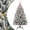 vidaXL Brad de Crăciun artificial 150 cm 150 LED-uri Alb cald