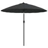 vidaXL Umbrelă de soare de exterior, st&acirc;lp aluminiu, antracit, 250 cm