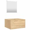 vidaXL Set mobilier de baie 2 piese, lemn prelucrat stejar