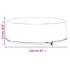 vidaXL Husă mobilier tip insulă, 10 ocheți, rotund, &Oslash;236x67 cm