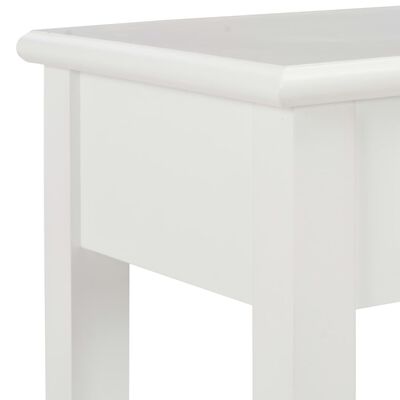 vidaXL Masă consolă, alb, 110 x 35 x 80 cm, lemn