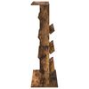vidaXL Raft pentru reviste cu raft Stejar fumuriu 70 x 41 x 126 cm