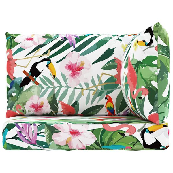 vidaXL Perne pentru paleți, 3 buc., multicolor, țesătură oxford