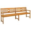 vidaXL Bancă de exterior natural 220 x 55,5 x 90 cm