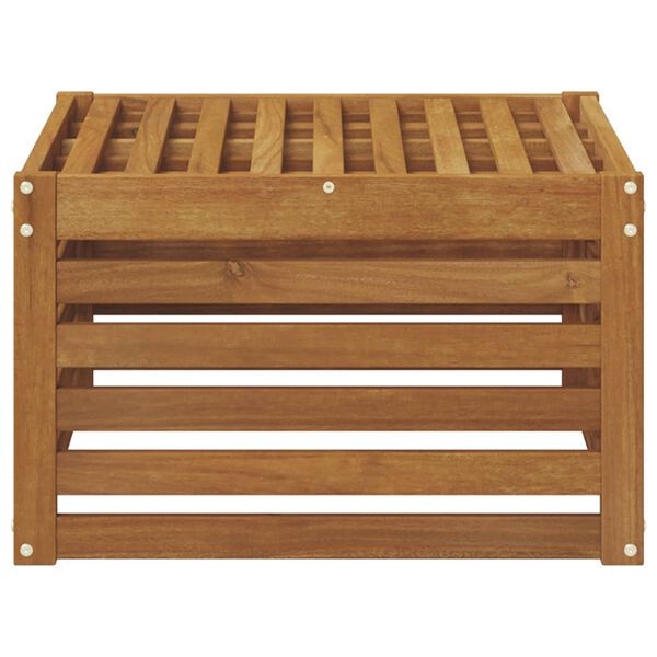 vidaXL Taburet pentru exterior Lemn Solid de Acacia natural