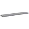 vidaXL Rafturi de perete suspendate, 2 buc., gri, 120x23,5x3,8 cm, MDF