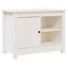 vidaXL Comodă TV, alb, 70x36,5x52 cm, lemn masiv de pin