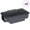 vidaXL Capcane pentru șoareci 6 buc Negru 22x12,5x7,5 cm