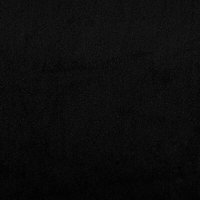 vidaXL Fotoliu canapea, negru, 60 cm, textil microfibră