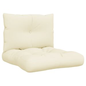 vidaXL Perne de paleți, 2 buc., crem, material textil