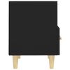 vidaXL Noptiere, 2 buc., negru, 40x35x47 cm