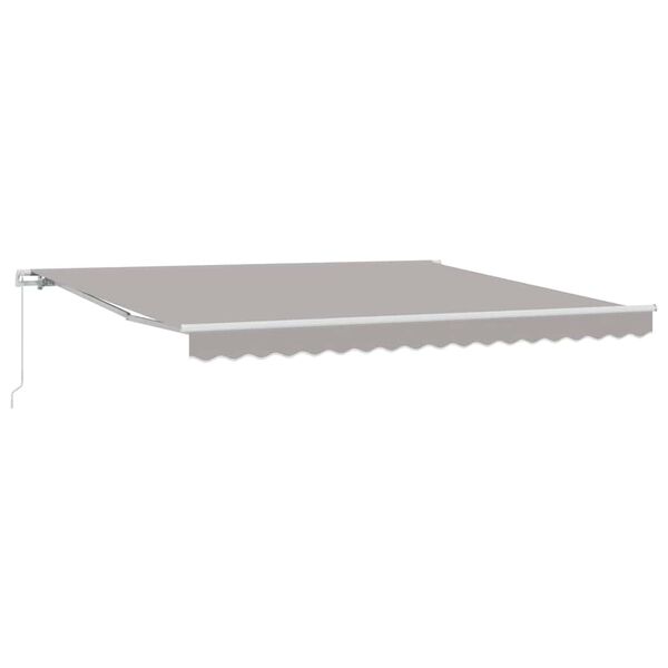 vidaXL Copertină Gri deschis 400 x 350 x 165 cm Poliester și metal