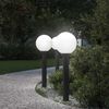 vidaXL St&acirc;lpi iluminatori 3 buc 80 cm Negru IP44