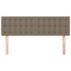 vidaXL Tăblii de pat, gri taupe, 144x5x78/88 cm, textil