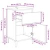 vidaXL Dulap de noapte Stejar Artizanal 40 x 35 x 70 cm Lemn compozit