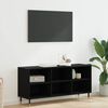 vidaXL Cabinet TV Stejar Negru 103,5 x 30 x 50 cm Lemn compozit