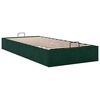 vidaXL Cadru de pat otoman fără saltea verde &icirc;nchis 100x200 cm catifea