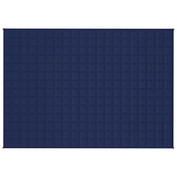 vidaXL Pătură cu greutăți, albastru, 138x200 cm, 6 kg, material textil