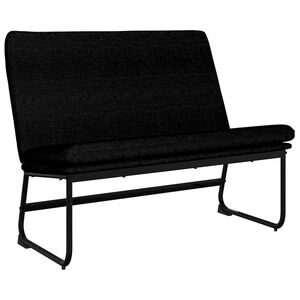 vidaXL Bancă, negru, 100x75x76 cm, material textil