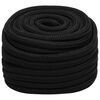 vidaXL Fr&acirc;nghie utilitară multifuncțională 20 mm 25 m Negru Poliester