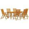 vidaXL Set de masă pentru grădină 7 pcs Maro Lemn Solid de Acacia
