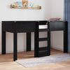 vidaXL Pat Etajat pentru Copii Stejar Negru 100 x 200 cm Lemn compozit