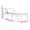 vidaXL Șezlong cu perne, alb, PP