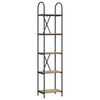 vidaXL Raft pentru cărți 5 niveluri 40 x 30 x 183 cm Lemn prelucrat