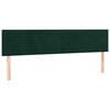 vidaXL Pat box spring cu saltea, verde &icirc;nchis, 200x200 cm, catifea
