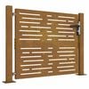 vidaXL Poartă de grădină 100x75 cm, oțel Corten, design pătrat