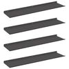 vidaXL Raft suspendat 4 buc. Negru 80 x 18 x 2,5 cm Oțel