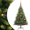 vidaXL Pom de Crăciun Artificial cu Ramuri Hinge, 150 LED-uri Verde