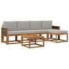 vidaXL Set de canapele de exterior 6 buc. 5-Locuri