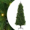 vidaXL Brad de Crăciun cu 300 LED cu suport Verde 240 cm PE