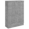 vidaXL Bibliotecă, gri beton, 82,5 x 30,5 x 115 cm, lemn prelucrat