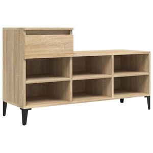 vidaXL Pantofar, stejar sonoma, 102x36x60 cm, lemn prelucrat