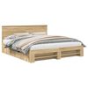 vidaXL Cadru de pat Stejar Sonoma 180 x 200 cm Lemn prelucrat
