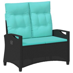 vidaXL Bancă de grădină cu pernă 105 x 60 x 112 cm oțel