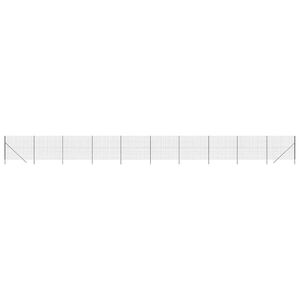 vidaXL Gard plasă de s&acirc;rmă, antracit, 1,6x25 m, oțel galvanizat
