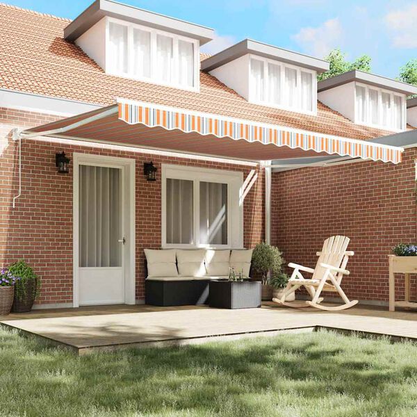 vidaXL Cortina Retractabilă Multicolour 450 × 300 cm