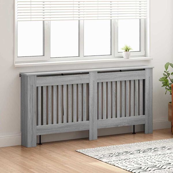 vidaXL Capac pentru radiator Gri Sonoma 172 x 19 x 81,5 cm