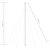 vidaXL Pom de Crăciun LED Interior Exterior 1300 LED-uri Alb Rece 8 m