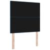 vidaXL Tăblie cap cu headboard albastru 90 cm Piele artificială