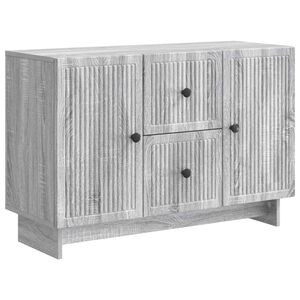 vidaXL Bufet cu sertar Sonoma gri 89 x 34,5 x 60 cm Lemn prelucrat